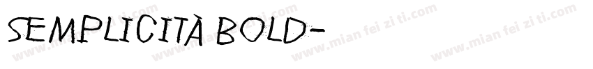 Semplicità Bold字体转换